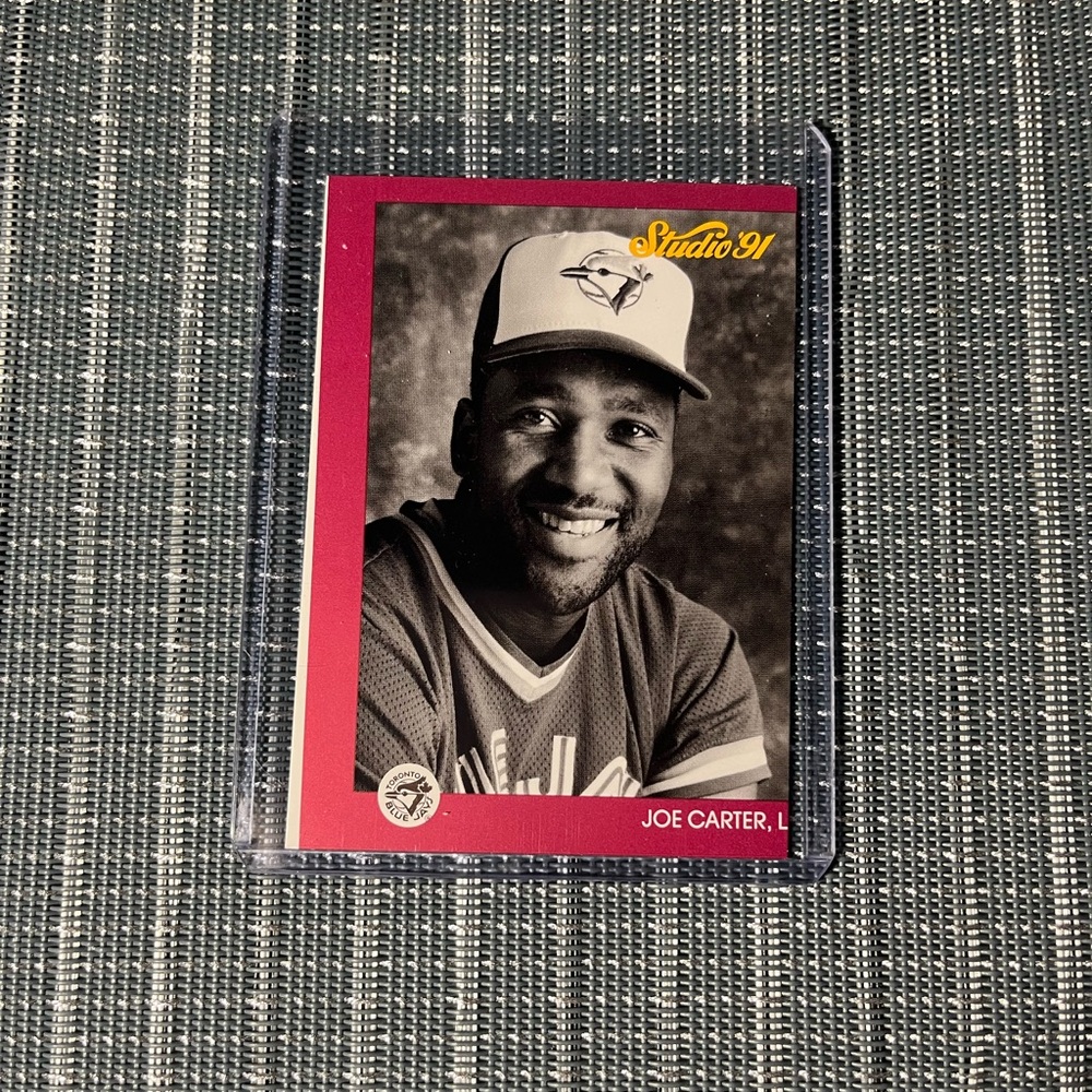 1991 ERROR CARD ⚾️ Joe Carter Leaf Inc Studio 91 MLB Baseball Trading Card #133